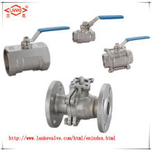Female Two Piece Ball Valve with Thread End for Staniless Steel